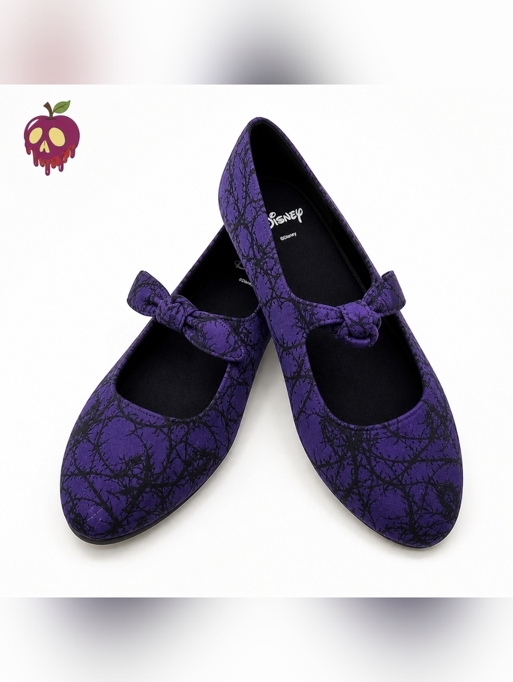 Torrid Disney Villains Purple Black Poison Apple Snow White Flats 11W